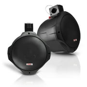 PYLE PLMRB85 - Dual Marine Wakeboard Water Resistant Speakers, 8-Inch 300 Watt Tower Speakers, Black