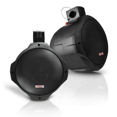 PYLE PLMRB85 - Dual Marine Wakeboard Water Resistant Speakers, 8-Inch 300 Watt Tower Speakers, Black