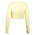 thumbnail image 4 of Crop Deportivo Wilson para Mujer Active Rib Manga Larga Color Amarillo Talla EG, 4 of 4