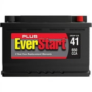 EverStart Plus Lead Acid Automotive Battery, Group Size 41 12 Volt 650 CCA