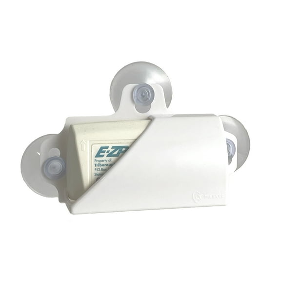 TrexNYC Toll Pass Holder for Car, Super Strong Holder with Suction Cups Holds Tightly to Your Car Windshield, White