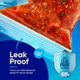 thumbnail image 5 of 2 Gallon Storage Bags, Double Zipper Seal - 60 Count, Resealable Thick Plastic Food Bags Microwave-Safe, Zero BPA Containers for Lunch, Snacks, Meals Boxes, 5 of 5