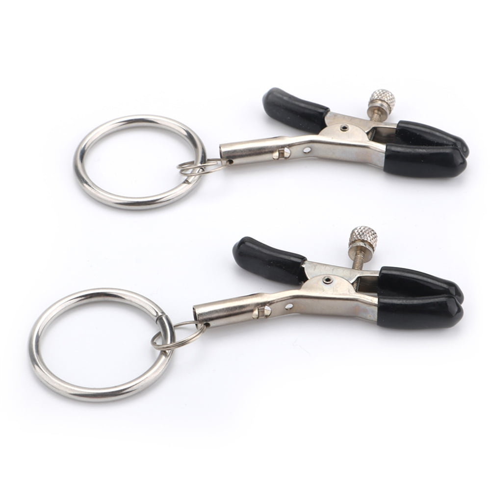 Maritcute Nipple Clips Clamps Stainless Steel Decorative Clip Adult Non Piercing Nipple Rings Breast Clamps For Pleasure Women/Men
