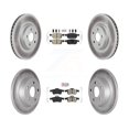 thumbnail image 1 of Transit Auto Front Rear Ceramic Pads and Coated Disc Brake Rotors Kit for Car Ford Connect KGA-104869, 1 of 8