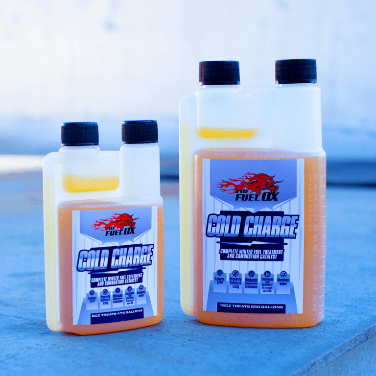 Fuel Ox Cold Charge - Complete Winter Fuel Treatment and Combustion  Catalyst - Anti-Gel Fuel Additive & Diesel Engine Lubricant - Prevents  Diesel