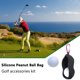 thumbnail image 3 of Funda de silicona para pelota de golf, soporte para bolsa protectora, agujeros dobles, negro JShteea Para Estrenar, 3 of 8