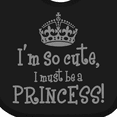 thumbnail image 4 of Inktastic So Cute Princess Girls Baby Bib, 4 of 4