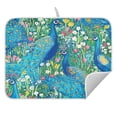 thumbnail image 3 of Regal Peacocks Dish Drying Mat for Kitchen, Quick Drying Absorbent Soft Durable 16" x 18", 3 of 10