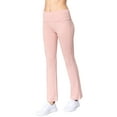 thumbnail image 3 of Women & Plus Workout Fitness Stretch Comfy Lounge Flare Slim Fit Yoga Pants, 3 of 5