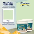 thumbnail image 2 of PINTEX Kit Pinta-me 2 Galones Pintura Vinil-Acrílica 3.8 L c/u | Incluye Brocha, Rodillo, Felpas, Masking Tape y Plastiprotector | Acabado Mate | Interiores y Exteriores | Hoja, 2 of 5