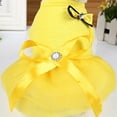 thumbnail image 6 of Walbest Dog Dresses Pet Princess Skirts with Ribbon Bowknot, Cute Puppy Sundress Spring Summer Shirts Vest for Small Dogs Cats, Pet Apparel Clothes Doggie Costume for Wedding Holiday Birthday, 6 of 7