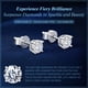 thumbnail image 3 of Pendientes SIGALIT en forma de corazón de moissanita S925 de plata de 3 quilates, 3 of 9