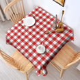 thumbnail image 2 of Christmas Square Tablecloth 52x52 Inch – Waterproof Polyester Printed Table Cover, Wrinkle Resistant & Washable for Kitchen Dining Picnic Party Decor, Single-v4-15, White, 2 of 6
