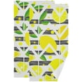 thumbnail image 1 of Fruit Lemon Tea Towel Kitchen Decor Set Black Stripe Absorbent Dish Towels Cooking Accessories Lint Free Hand Towels 2 PCS, 1 of 6