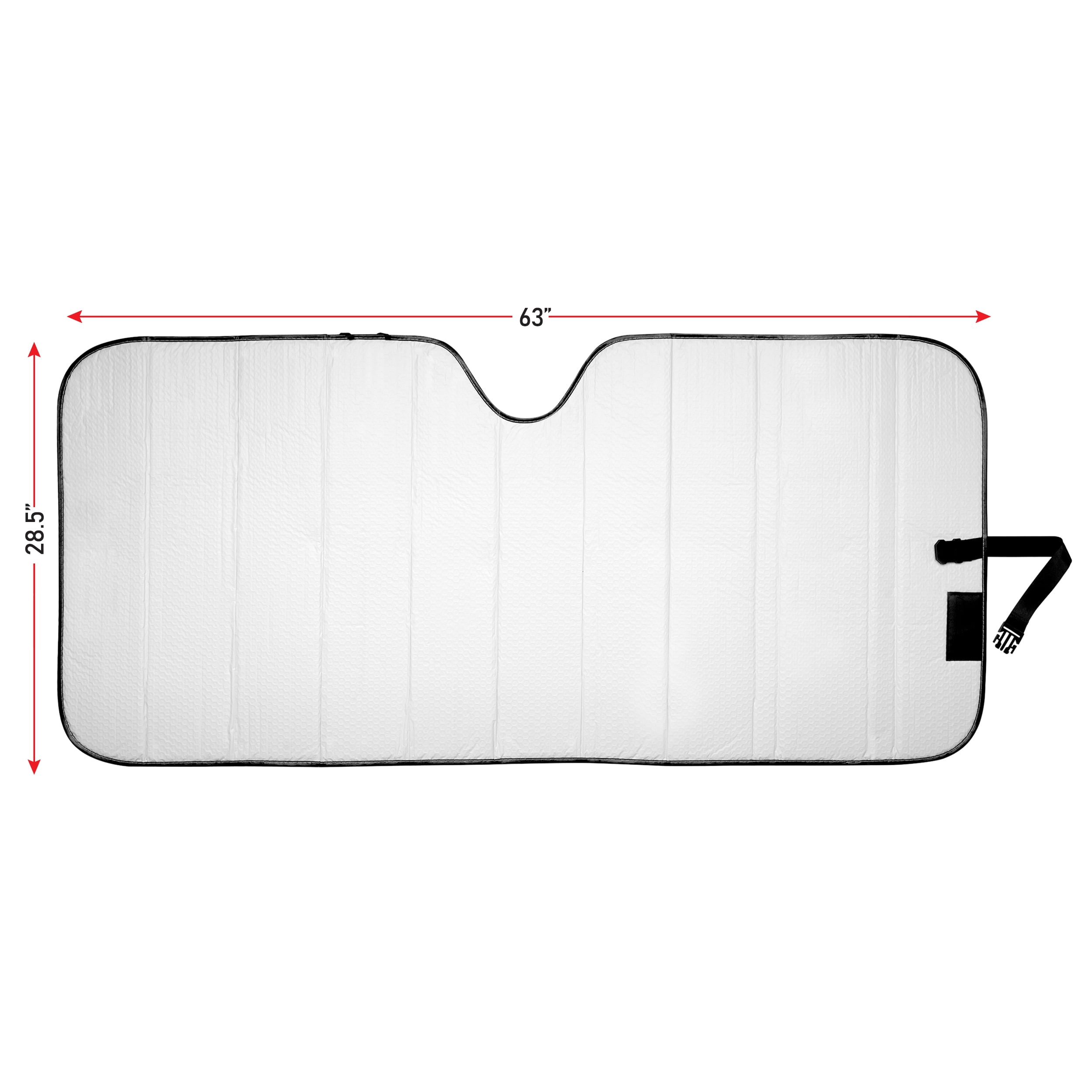 Genuine Dickies White-Black Accordion Auto Sunshade - Walmart.com