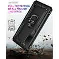 thumbnail image 6 of REQO for Samsung Galaxy S21 5G Case with HD Screen Protectors, Military-Grade Metal Ring Holder Kickstand 15ft Drop Tested Shockproof Cover Case for Samsung Galaxy S21 Black, 6 of 7