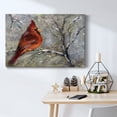 thumbnail image 6 of Cardinal in Snow II- Gallery Wrapped Canvas, 6 of 9