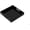 Glossy Black, variant on Yunmu Furniture White Sturdy Acrylic Tray with Handles-8x8 Inch- Countertop Organizer Tray for Kitchen,Bathroom,Office- Storage Box for Cosmetics, Jewelry,Toiletries,Toy,Gadgets