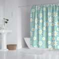thumbnail image 2 of Waterproof Cute Boho Daisy Shower Curtain 72x72 Inch Boho Style Polyester Unique Shower Curtain for Bathroom Hotel Home Decor with 12 Plastic Hooks, 2 of 5