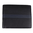 thumbnail image 1 of Cartera de gran capacidad para hombre Nikou de cuero color negro, 1 of 15