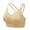 Beige, variant on Sports Bras for Women Criss-Cross Back Lace Trim Bralette Wirefree Padded Yoga Bra Active Workout Bra Athetic Crop Tank Tops