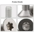 thumbnail image 2 of 25pcs M5 X 30 Countersunk Head Screws 304 Stainless Steel Torx Screws Machine Screws Standard Drive Fully Threaded Screws, 2 of 5