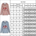 thumbnail image 2 of KZKR Long Sleeve Sweatshirt for Women Christmas Pullover Hoodie Drawstring Henley Top Shirt, 2 of 3