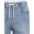 thumbnail image 4 of No Boundaries Mens Knit Denim Shorts, 4 of 5