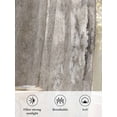 thumbnail image 6 of Sheer Curtains 72 Inches Long, Gray Brown Semi Sheer Curtains Light Filtering Window Treatment, Vintage Shabby Texture Making Old Privacy Voile Drapes for Living Room Bedroom 52x72 Inch, 6 of 7