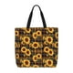 thumbnail image 1 of Easygdp Brown Blue Plaid Sunflower Bolsa Tote para Mujer, Bolso de Hombro para Trabajo, Playa, Viajes, Compras y Supermercado, 1 of 7