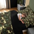 thumbnail image 4 of Manfei Farmhouse Moose King Bedding, Mid Century Camo King Bed in a Bag, Olive, Black Reversible, 7-Piece, 4 of 6