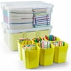 Advantus Rolling Storage Box, Letter/Legal, 15-Gallon Size, Clear ...