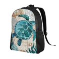 thumbnail image 2 of Cauagu Watercolor Sea Turtle Print Backpacks,Travel Daypack Casual Laptop Backpack Bookbag Fits 15 Inch Computer for Men Women, 2 of 8