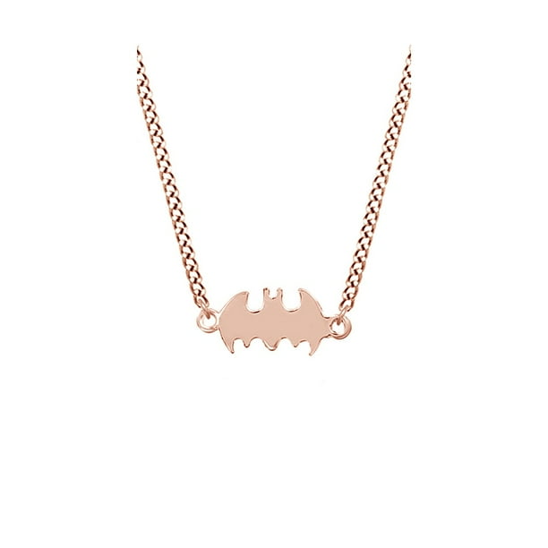 Jewel Zone Us Tiny Batman Pendant Necklace In 14k Rose Gold Over Sterling Silver Com - Rose Gold Tiny Pendant Necklace Jewel Zone Us Tiny Batman Pendant Necklace In 14k Rose Gold Over Sterling Silver Com - Rose Gold Tiny Pendant Necklace