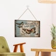 thumbnail image 4 of Butterfly Decor Just When The Caterpillar Thought The World was Over Wall Art Wooden Hanging Sign for Bedroom Bathroom Kitchen Wall Decorations Bar Interior Decor 10"x16", 4 of 8