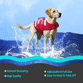 thumbnail image 2 of M, chalecos salvavidas ajustables para perros grandes en estilo deportivo, chalecos flotantes para mascotas con mango suave, buena flotabilidad en el mar/piscina/lago, 2 of 5
