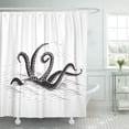 thumbnail image 1 of ARTJIA Monster Mythological Octopus Tentacles with the Sea on White Mythology Kraken Water Drawing Animals Shower Curtain 60x72 inch, 1 of 1