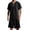 Black, variant on JTieacloth Men's Nightshirts Men's Summer V Neck Short Sleeve Top And Shorts Casual Style Pajama Loungewear Set Black