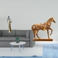 thumbnail image 2 of Juego de figuras africanas: figura de escritorio, estatua de caballo, figura de dama tribal, pieza de arte, material de resina, diseño vintage, colecc, 2 of 8