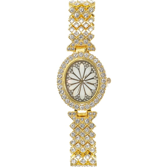 TABLZONE 1Pack Silver Watches for Woman Elegant Quartz Display for Wedding