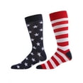thumbnail image 2 of MeMoi Stars and Stripes Patriotic Crew Socks - Mens - Male, 2 of 7
