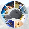 thumbnail image 3 of Baseball Cap Big Sky Montana Retro Mountain Denim Hats Trucker Hats Dad Cap, 3 of 3