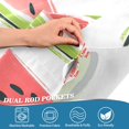thumbnail image 5 of Yayeee Kitchen Curtains Tier Set of 2 Light Filtering 57"x36" Over Sink Window Panels, Cartoon Watermelon, 5 of 7