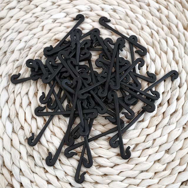 unbranded 50Ud Vine Fixed Clip in Black Plastic with Suppleness for Fruit Cultivation