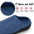 thumbnail image 4 of BERANMEY Slip On Waterproof Mens Slippers Closed Toe Slippers for Mens Warm Fuzzy Comfy House Shoes Non-slip Sole Indoor/Outdoor Fluffy Wide Winter Slippers, 4 of 9