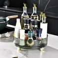 thumbnail image 6 of 360 Degree Rotating Turntable Organizer Storage Tray Spice Rack Decorative Serving Tray for Countertop Bathroom Room Green, 6 of 7