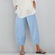 thumbnail image 3 of WILLBEST Pantalones Casuales para Mujer, de Uso Diario, de Color Sólido, con Cintura Elástica, Largos y Bolsillos Laterales para Un Estilo y Comodidad Sin Esfuerzo. Grande, 3 of 7