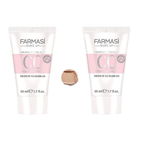 Farmasi Color Control CC Medium to Dark 04 Cream, 2 Pack - 50ml/1.7fl.oz.