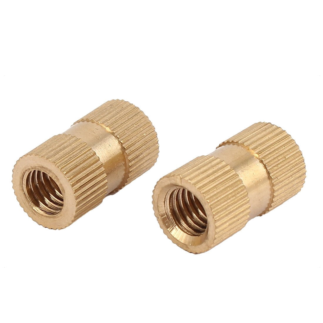 M8 x 20mm Brass Knurled Threaded Insert Nuts 100PCS for Embedding