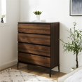 thumbnail image 2 of Bowery Hill Farmhouse 36" Urban 4-Drawer Chest in Dark Walnut, 2 of 5